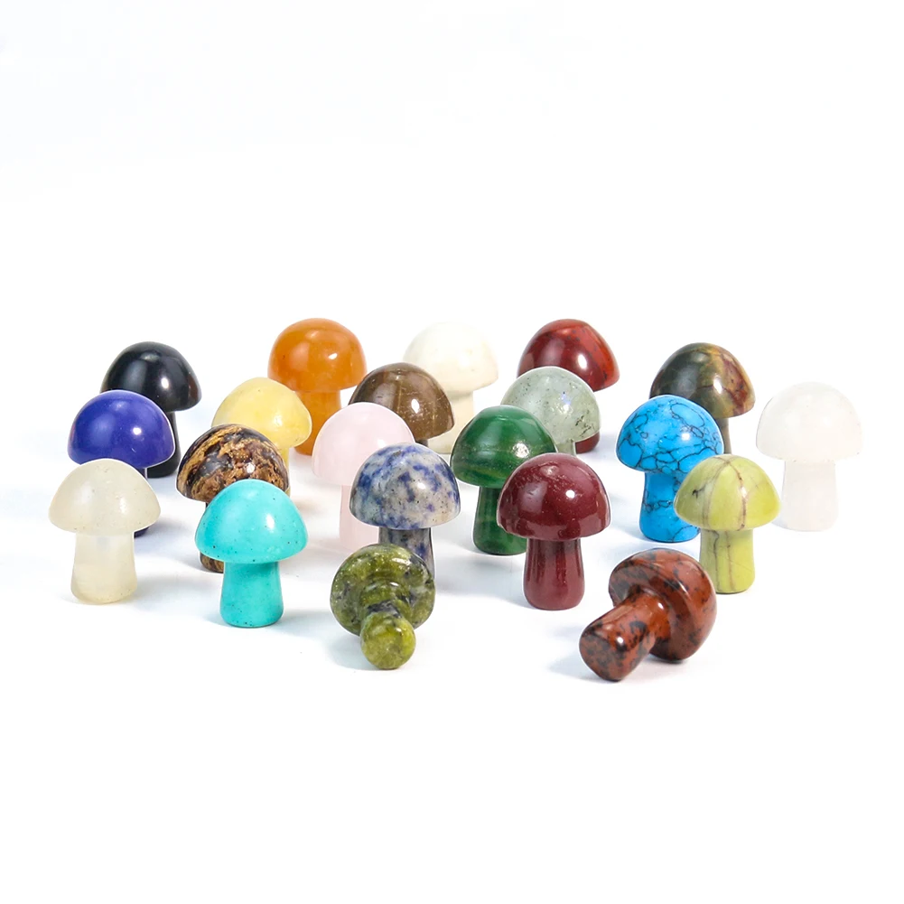 Muy Bien 12pcs Natural Crystal Stone Carving Mushroom Statue Mini Crafts Healing Crystal Meditation Reiki Gift Room Decorations
Muy Bien 12pcs Natural Crystal Stone Carving Mushroom Statue Mini Crafts Healing Crystal Meditation Reiki Gift Room Decorations