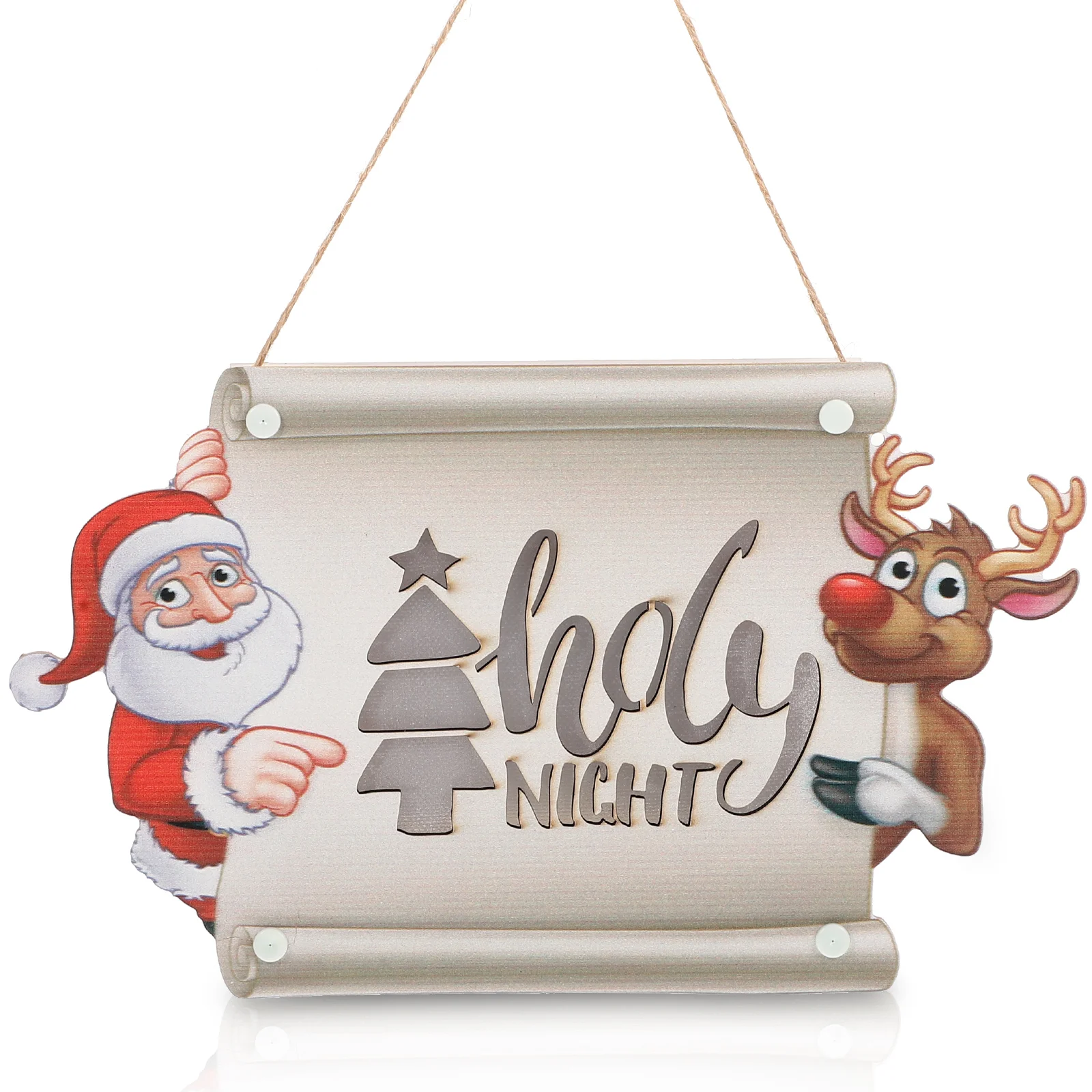 Christmas Door Sign Christmas Party Hanging Porch Sign with Christmas Decor 
Christmas Door Sign Christmas Party Hanging Porch Sign with Christmas Decor