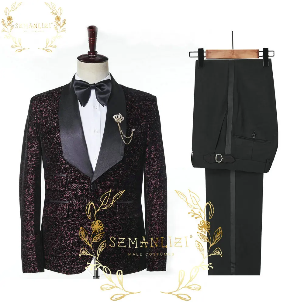 Wedding Suit For Men 2022 High Quality Elegant Formal Tuxedo Velvet Coat Black Pant With Stripe Prom Party Suits Blazer Sets
Wedding Suit For Men 2022 High Quality Elegant Formal Tuxedo Velvet Coat Black Pant With Stripe Prom Party Suits Blazer Sets