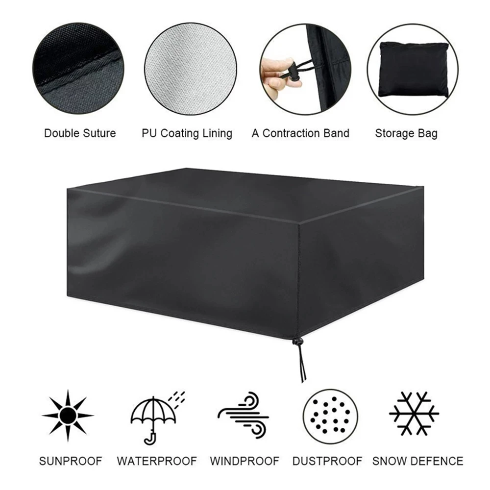 210D Oxford Outdoor Waterproof Garden Furniture Covers Anti-UV Tear-Resistant Patio Table Chair Cover Dust Proof Sofa Set
210D Oxford Outdoor Waterproof Garden Furniture Covers Anti-UV Tear-Resistant Patio Table Chair Cover Dust Proof Sofa Set