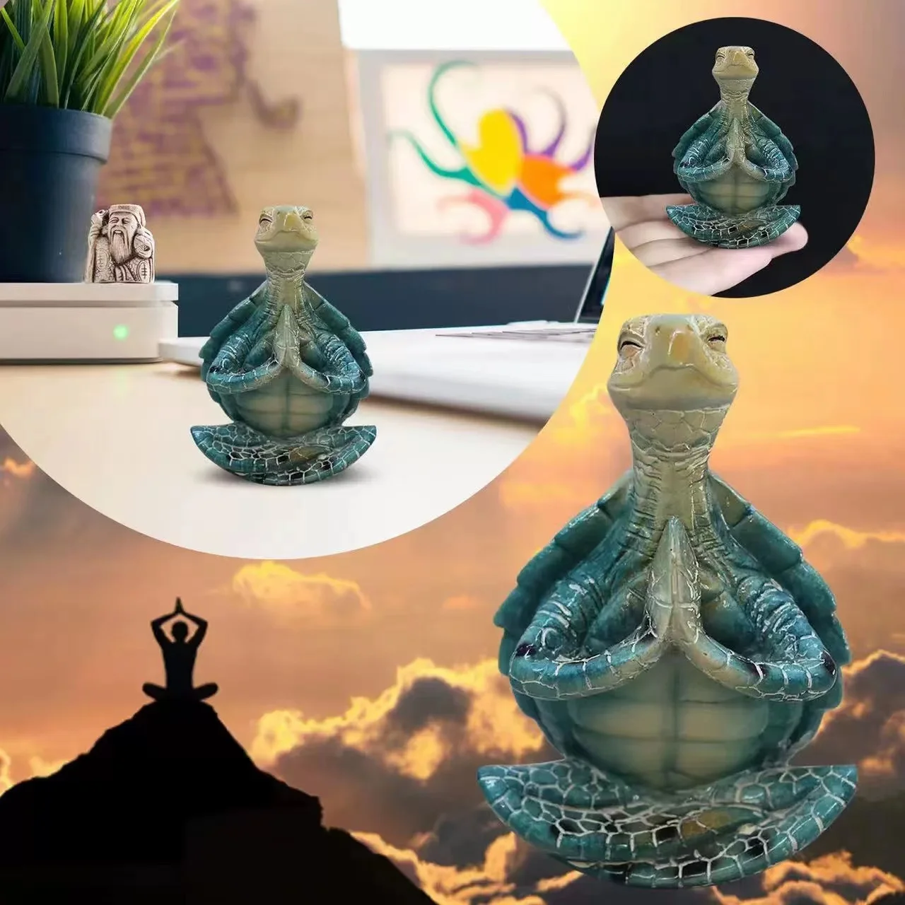 Resin Yoga Turtle Sea Turtle Figurine Meditating Animal Statue Tortoise Sculpture Desk Decoration Resin Ornament Outdoor
Resin Yoga Turtle Sea Turtle Figurine Meditating Animal Statue Tortoise Sculpture Desk Decoration Resin Ornament Outdoor