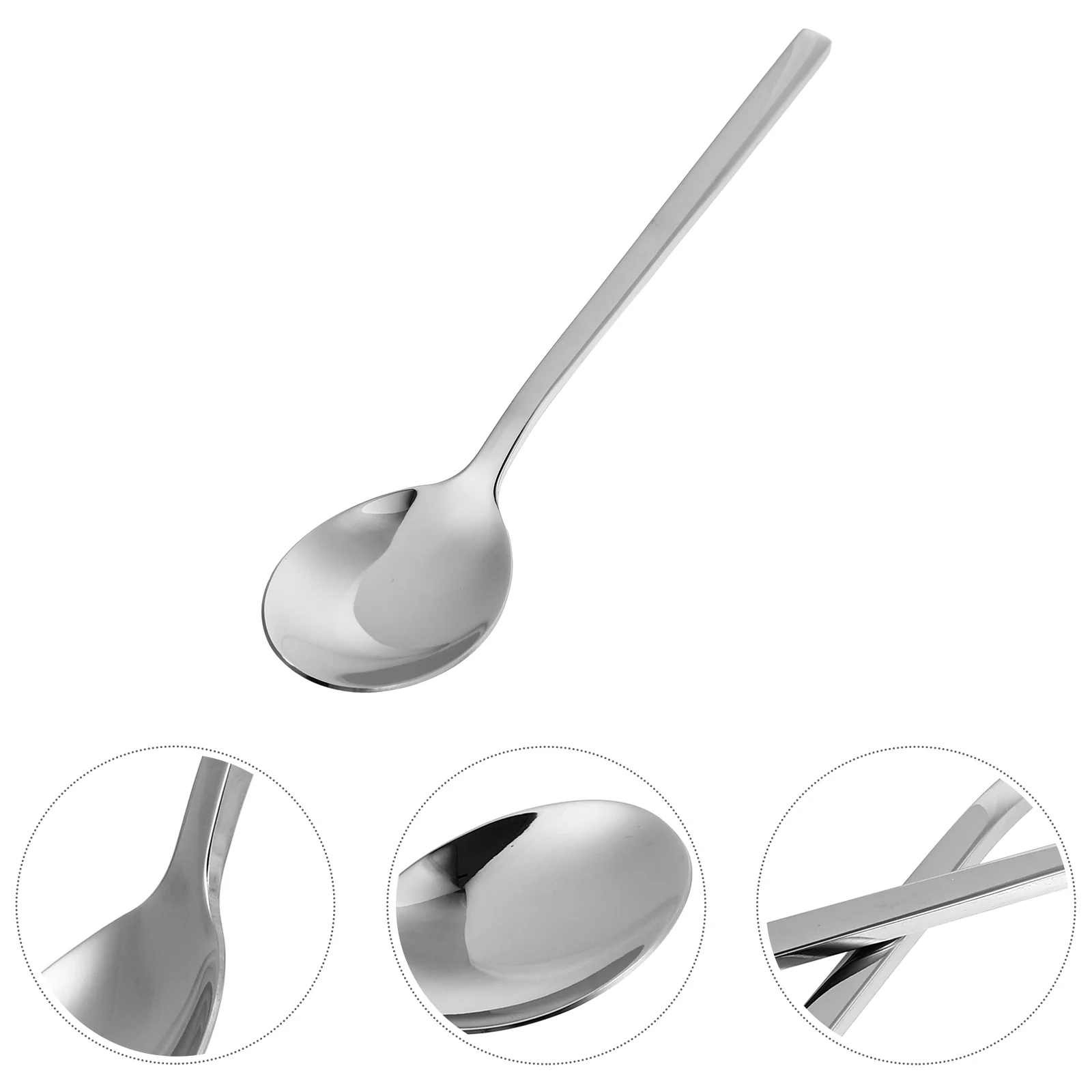 2 Pcs Stainless Steel Spoons with Square Handle Long Spoons Dessert Spoons Cake (Silver)
2 Pcs Stainless Steel Spoons with Square Handle Long Spoons Dessert Spoons Cake (Silver)