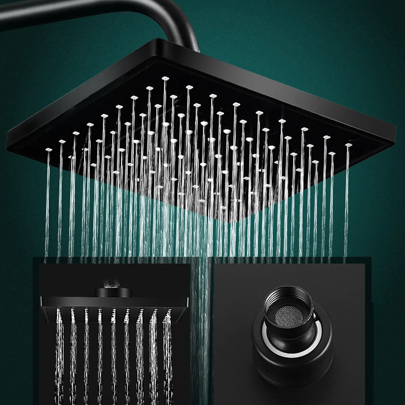 Stainless Steel Overhead Showers Supercharged ABS Square Top Spray Bathroom Accessory High Pressure Water Save 8 Inch Big Shower
Stainless Steel Overhead Showers Supercharged ABS Square Top Spray Bathroom Accessory High Pressure Water Save 8 Inch Big Shower