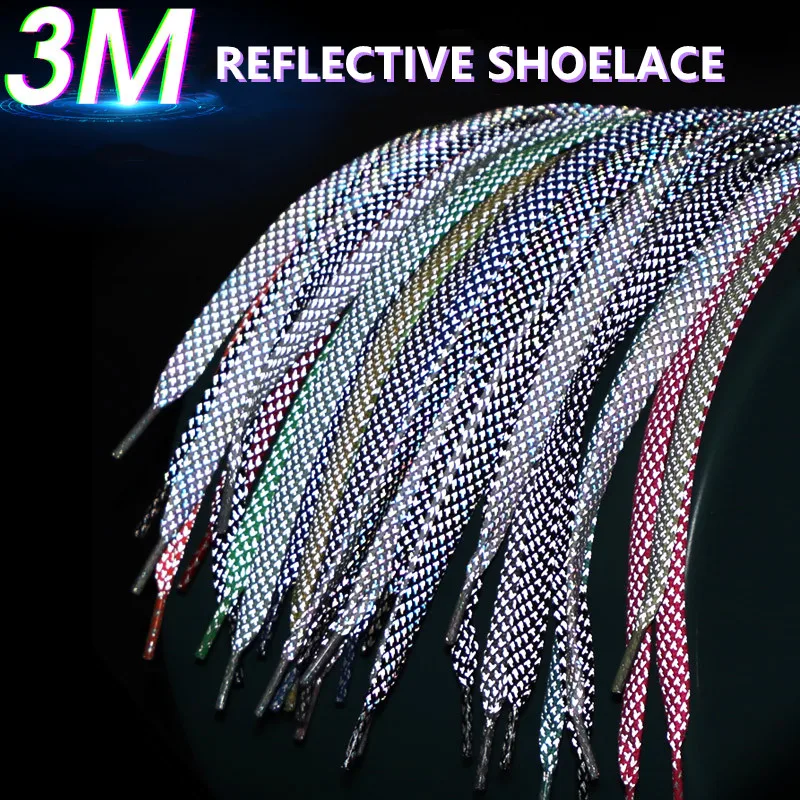 1 Pair 3M Reflective Shoelaces for Sneakers Luminous Shoe Laces for Shoes Sport Running Shoestrings Glow In The Dark Shoelace
1 Pair 3M Reflective Shoelaces for Sneakers Luminous Shoe Laces for Shoes Sport Running Shoestrings Glow In The Dark Shoelace