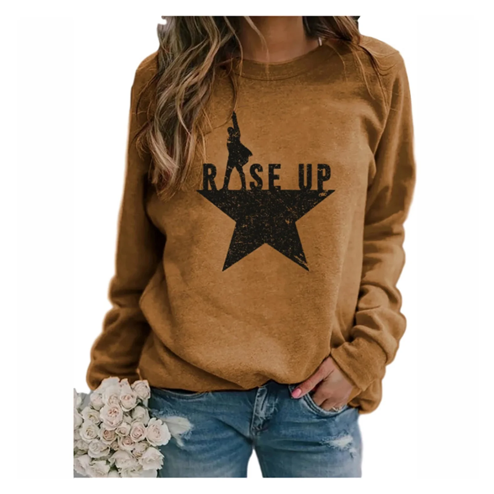 Stars Print Sweatshirts Women Long Sleeve Top Autumn New O-neck Sweatshirt Casual Female Loose Hoodies Datura Letter Pullover
Stars Print Sweatshirts Women Long Sleeve Top Autumn New O-neck Sweatshirt Casual Female Loose Hoodies Datura Letter Pullover