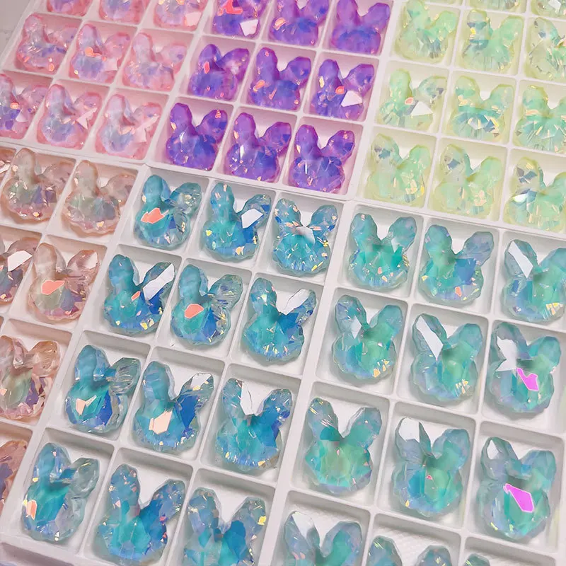 2pcs Point Bottom Diamond Nail Charms Sparkle Mocha Lovely Rabbit Head K9 Crystal Nail Art Rhinestones Jewel Decoration Manicure
2pcs Point Bottom Diamond Nail Charms Sparkle Mocha Lovely Rabbit Head K9 Crystal Nail Art Rhinestones Jewel Decoration Manicure