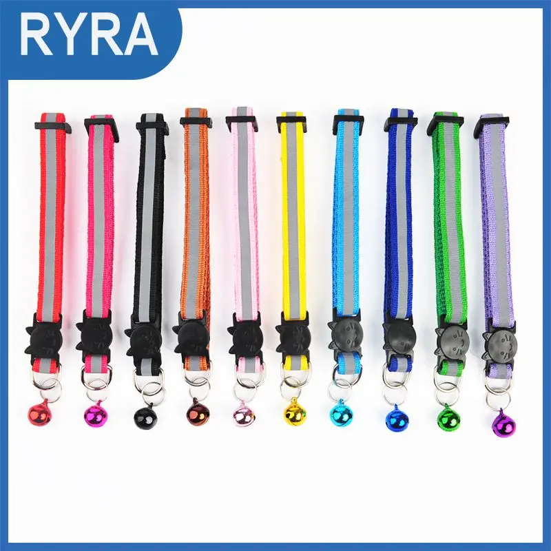 1.0cm Reflective Cat Collars Tensile Durable Night Reflective Strip With Cartoon Cat Head Color Bell Pet Accessories Dog Leads
1.0cm Reflective Cat Collars Tensile Durable Night Reflective Strip With Cartoon Cat Head Color Bell Pet Accessories Dog Leads