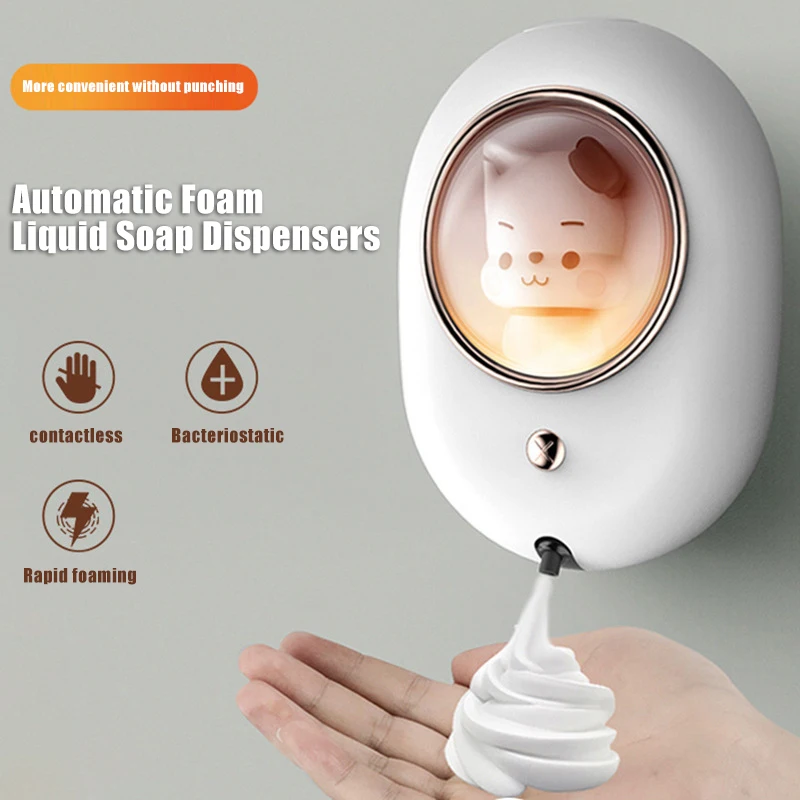Automatic Soap Dispenser Cartoon Puppy Spaceship Bathroom Kitchen Sensor Non-contact Waterproof USB Foam Soap Dispenser Machine 
Automatic Soap Dispenser Cartoon Puppy Spaceship Bathroom Kitchen Sensor Non-contact Waterproof USB Foam Soap Dispenser Machine