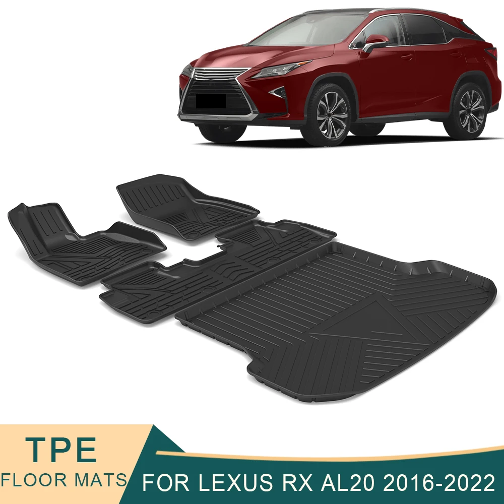 Автомобильные коврики для Lexus RX AL20 2016-2022, всесезонные коврики из ТПЭ без запаха, водонепроницаемые коврики для подноса, аксессуары для интерьера
Автомобильные коврики для Lexus RX AL20 2016-2022, всесезонные коврики из ТПЭ без запаха, водонепроницаемые коврики для подноса, аксессуары для интерьера