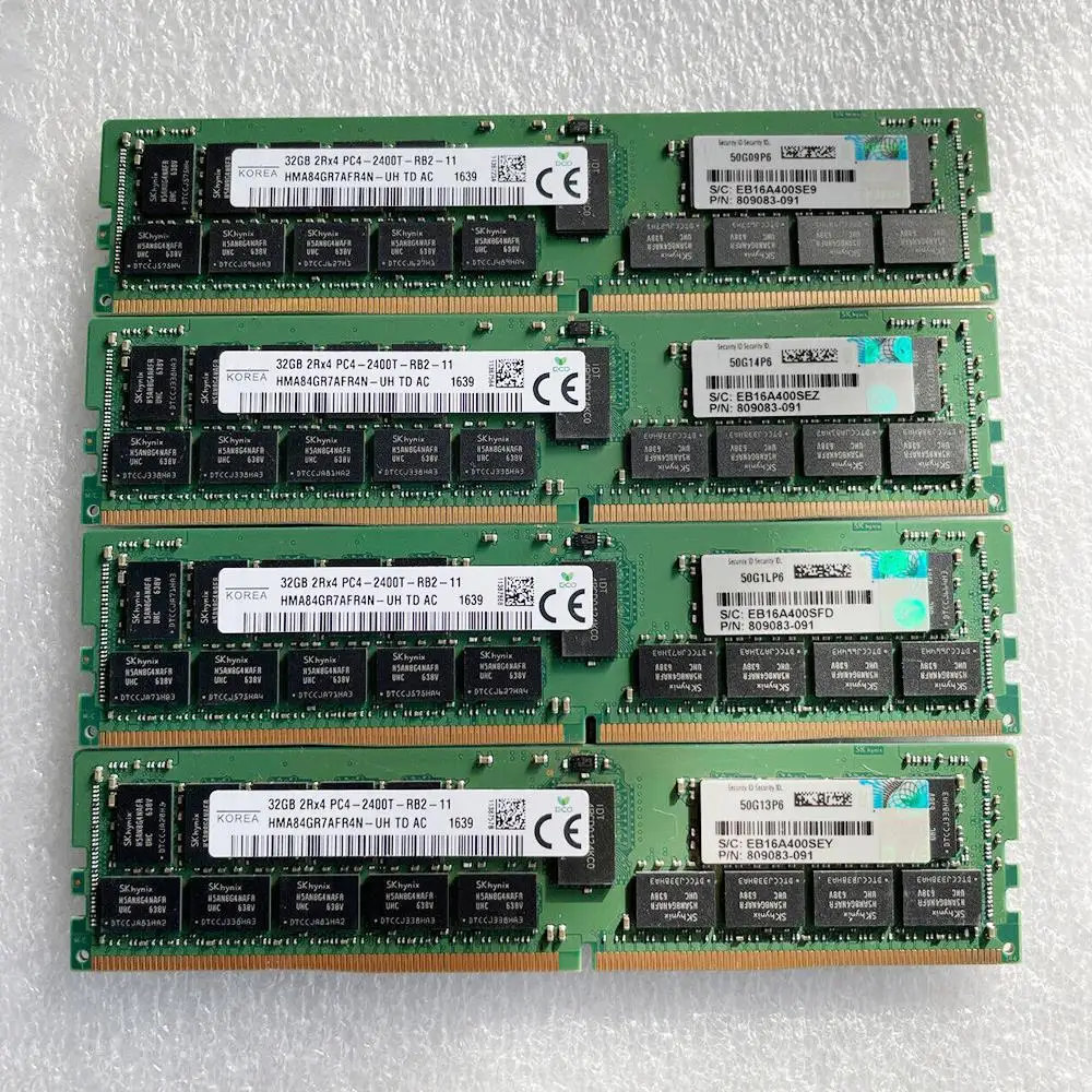 809083-091 805351-B21 819412-001 32G для HP DL360G9 DL380G9 DL160G9 DL560 G9 32GB 2RX4 PC4-2400T DDR4 2400 ECC REG
809083-091 805351-B21 819412-001 32G для HP DL360G9 DL380G9 DL160G9 DL560 G9 32GB 2RX4 PC4-2400T DDR4 2400 ECC REG