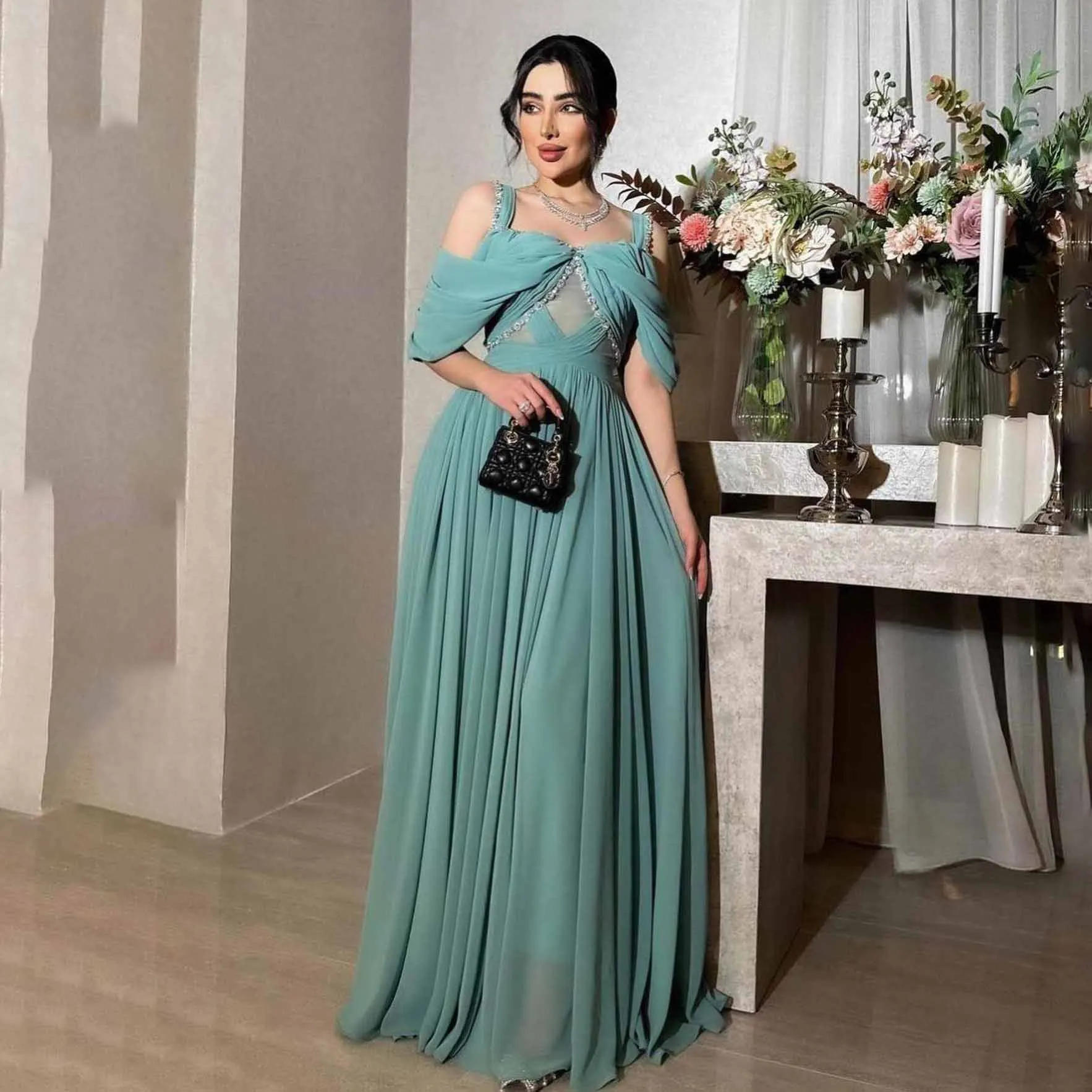 GIOIO Off Shoulder Luxury Formal Evening Dresses Beading Short Sleeves فساتين سهرة Floor Length Elegant Prom Growns Party Women
GIOIO Off Shoulder Luxury Formal Evening Dresses Beading Short Sleeves فساتين سهرة Floor Length Elegant Prom Growns Party Women