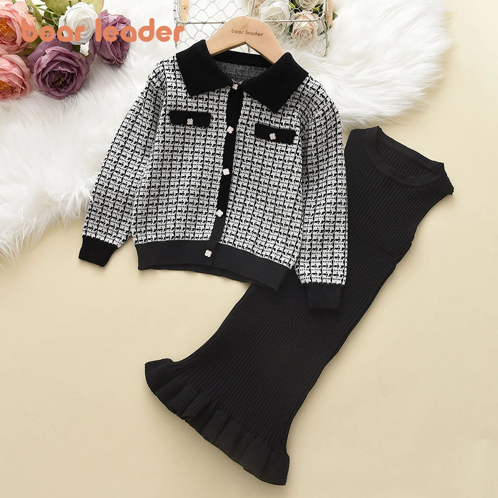 Bear Leader Girls Clothes Set Long Sleeve Knitwear Fall Winter Warm Cardigan and Dress Clothing 2pcs Sets Sweater Kids Clothes
Bear Leader Girls Clothes Set Long Sleeve Knitwear Fall Winter Warm Cardigan and Dress Clothing 2pcs Sets Sweater Kids Clothes