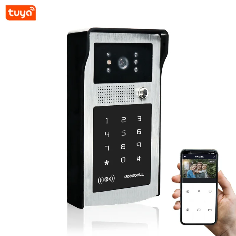 WiFi Video Doorbell Camera HD Waterproof Outdoor 1080P Wireless Tuya Video Door Phone Intercom Keypad RFID Cards Access Control
WiFi Video Doorbell Camera HD Waterproof Outdoor 1080P Wireless Tuya Video Door Phone Intercom Keypad RFID Cards Access Control