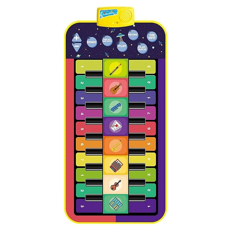 Double Row Multifunction Musical Instrument Piano Mat Infant Fitness Keyboard Play Carpet Educational Toys for Kids
Double Row Multifunction Musical Instrument Piano Mat Infant Fitness Keyboard Play Carpet Educational Toys for Kids