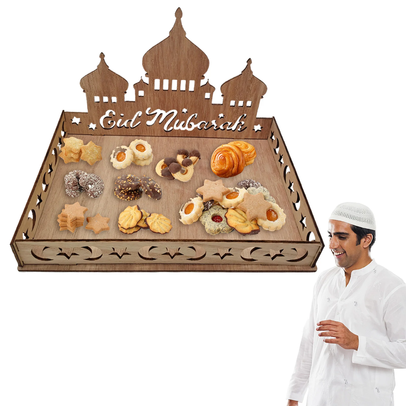 Поднос для десертов Eid Mubarak, деревянный десертный стол, поднос для посуды TraysWood, поднос для десертов Eid Al-Fitr, выставочные стенды для мусульманс...
Поднос для десертов Eid Mubarak, деревянный десертный стол, поднос для посуды TraysWood, поднос для десертов Eid Al-Fitr, выставочные стенды для мусульманс...