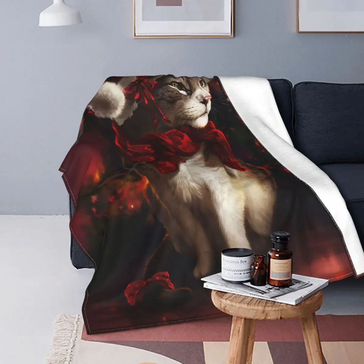Merry Christmas Blanket New Year Cute Cat Fleece Vintage Warm Throw Blanket for Home Spring/Autumn
Merry Christmas Blanket New Year Cute Cat Fleece Vintage Warm Throw Blanket for Home Spring/Autumn