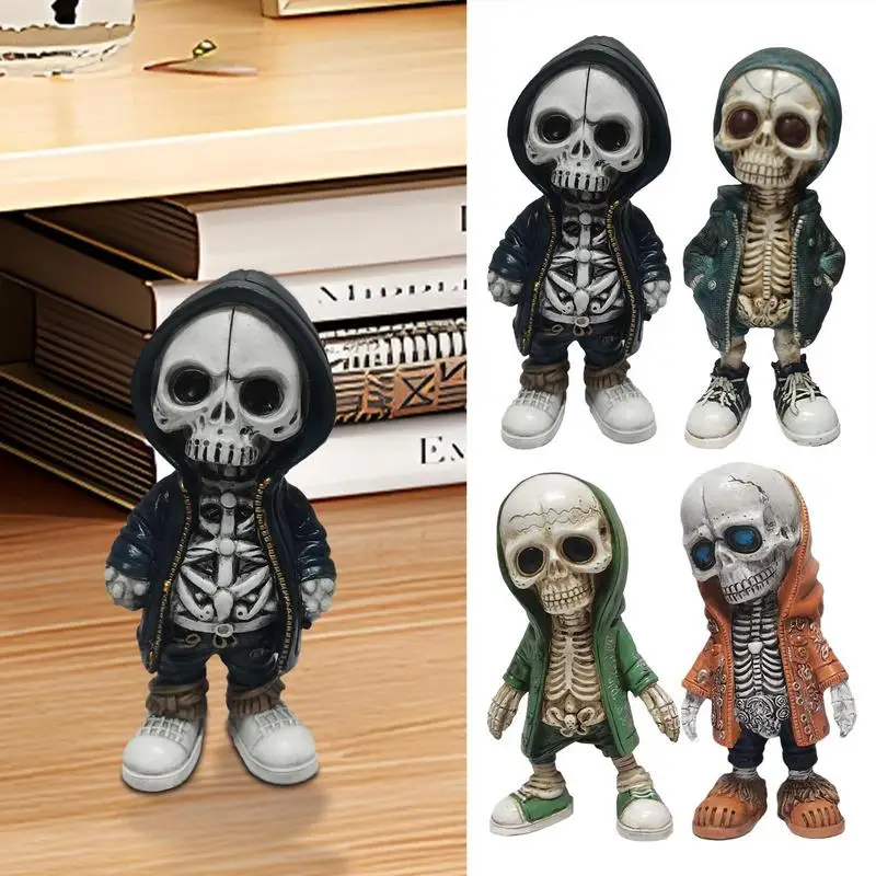 Cool Skeleton Figurines Halloween Stylish Decorative Miniature Skelton Resin Portable Ornament For Halloween Party Desk Home
Cool Skeleton Figurines Halloween Stylish Decorative Miniature Skelton Resin Portable Ornament For Halloween Party Desk Home