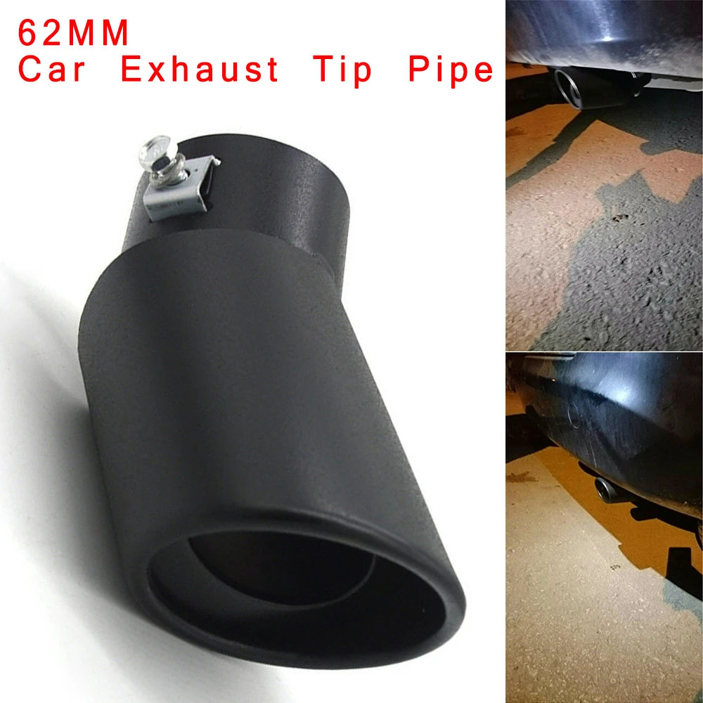 Car Exhaust Pipe Stainless Steel Bend Muffler Tip Tail Throat Black Matte Tail Pipe Auto Replacement Parts 62mm Universal
Car Exhaust Pipe Stainless Steel Bend Muffler Tip Tail Throat Black Matte Tail Pipe Auto Replacement Parts 62mm Universal