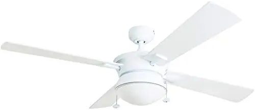 52 Inch Contemporary Indoor Outdoor Ceiling Fan with Light, Pull Chain, Dual Mounting Options, Dual Finish Blades, Reversible Mo
52 Inch Contemporary Indoor Outdoor Ceiling Fan with Light, Pull Chain, Dual Mounting Options, Dual Finish Blades, Reversible Mo