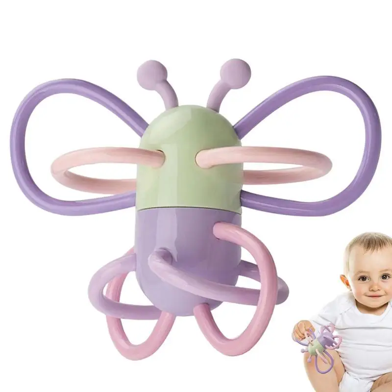 Toddler Teething Toy Silicone Butterfly Shape Teether Toys Multifunctional Hand Wrist Teether Flexible Food-Grade Soft Sensory
Toddler Teething Toy Silicone Butterfly Shape Teether Toys Multifunctional Hand Wrist Teether Flexible Food-Grade Soft Sensory