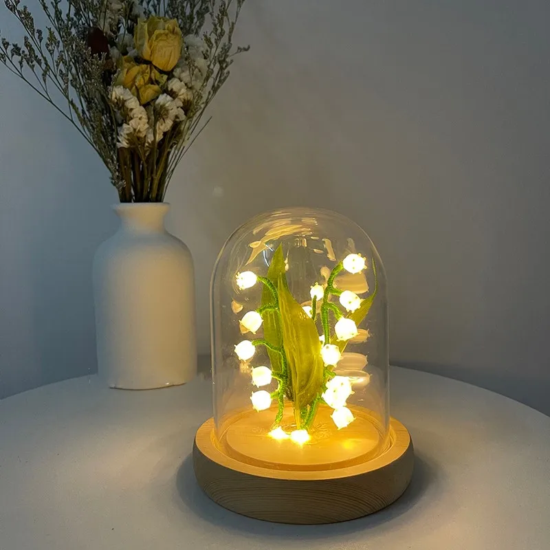 Handmade original lily of the valley night light glass garden decoration DIY material package decoration Christmas birthday gift
Handmade original lily of the valley night light glass garden decoration DIY material package decoration Christmas birthday gift