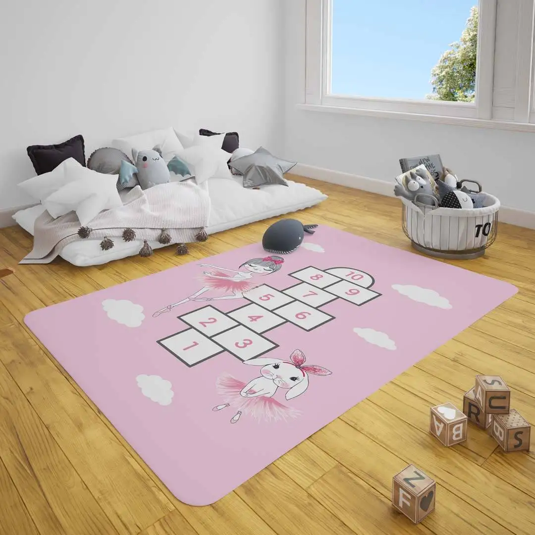Cute hopscotch game ballerina pattern baby play mat round rectangle children rug newborn crawling padi nursery decor rugs
Cute hopscotch game ballerina pattern baby play mat round rectangle children rug newborn crawling padi nursery decor rugs