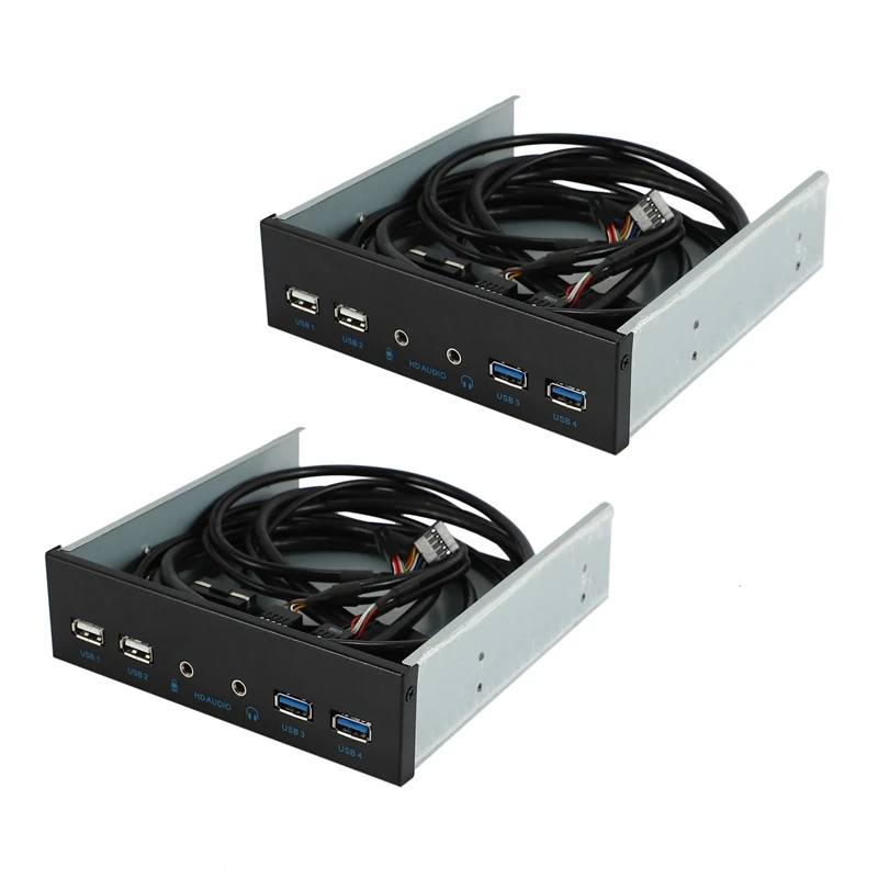 AYHF-2Pcs 5.25 Inch Desktop Pc Case Internal Front Panel USB Hub 2 Ports USB 3.0 And 2 Ports USB 2.0
AYHF-2Pcs 5.25 Inch Desktop Pc Case Internal Front Panel USB Hub 2 Ports USB 3.0 And 2 Ports USB 2.0