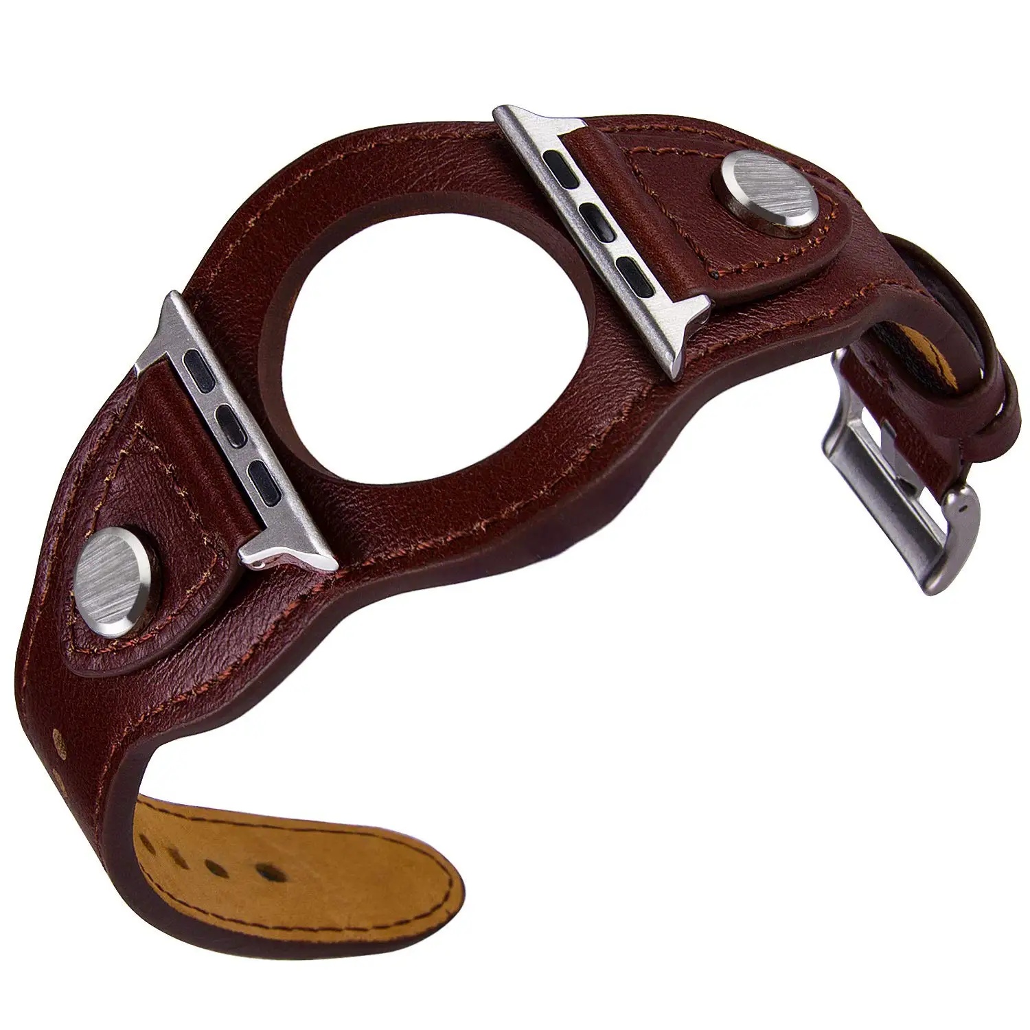 Leather Cuff strap For Apple watch band 45mm/41mm 40mm 44mm 42mm/38mm bracelet iWatch for Apple watch series 5 4 3 SE 6 7
Leather Cuff strap For Apple watch band 45mm/41mm 40mm 44mm 42mm/38mm bracelet iWatch for Apple watch series 5 4 3 SE 6 7