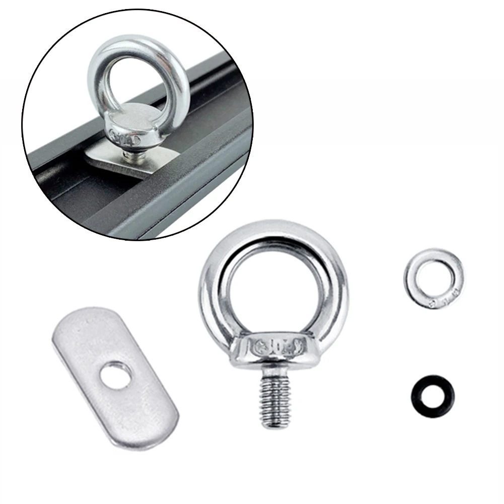 4 Sets Track Mount Tie Down Eyelet Multifunctional Anti-rust Kayak Rail Track Screws Track Nuts For Kayak Accessories
4 Sets Track Mount Tie Down Eyelet Multifunctional Anti-rust Kayak Rail Track Screws Track Nuts For Kayak Accessories