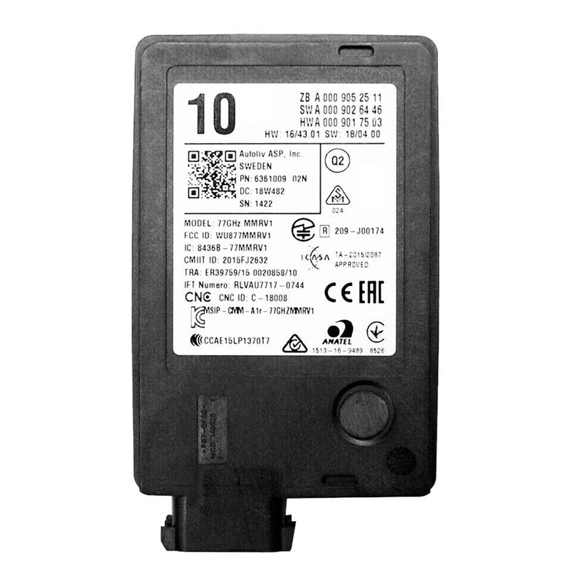 A0009052511 -Radar Sensor Distance Blind Spot Assist Module For Mercedes-Benz A C E-Class W177 W205 C238
A0009052511 -Radar Sensor Distance Blind Spot Assist Module For Mercedes-Benz A C E-Class W177 W205 C238