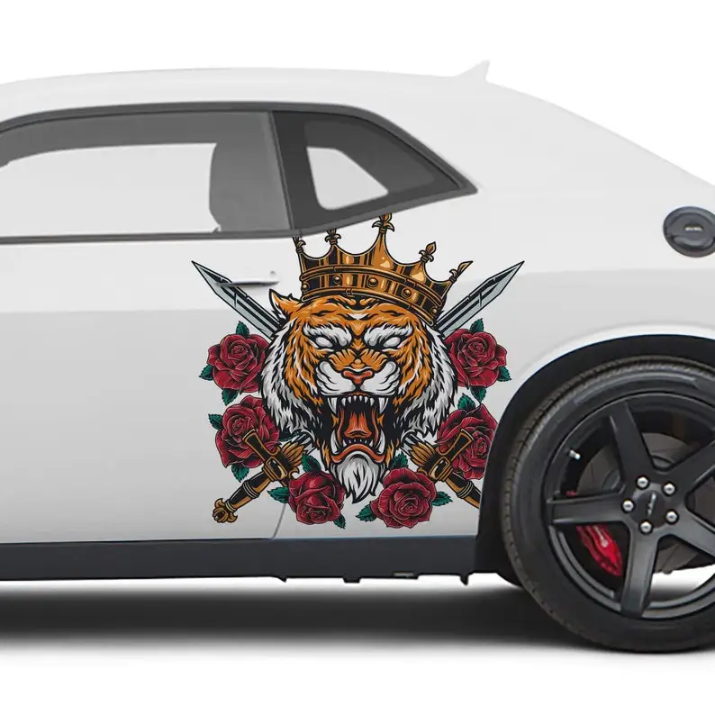Tiger Head II Car Decal Livery, 2 Piece Set, Limited Edition, Exclusively Designed In-house and Printed on Premium Vinyl
Tiger Head II Car Decal Livery, 2 Piece Set, Limited Edition, Exclusively Designed In-house and Printed on Premium Vinyl