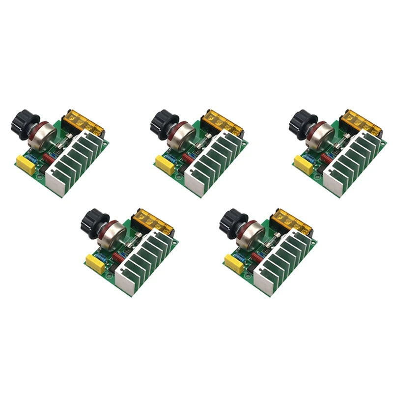 5X 4000W AC 220V SCR Electric Voltage Regulator Motor Speed Controller Dimmers Dimming Speed
5X 4000W AC 220V SCR Electric Voltage Regulator Motor Speed Controller Dimmers Dimming Speed