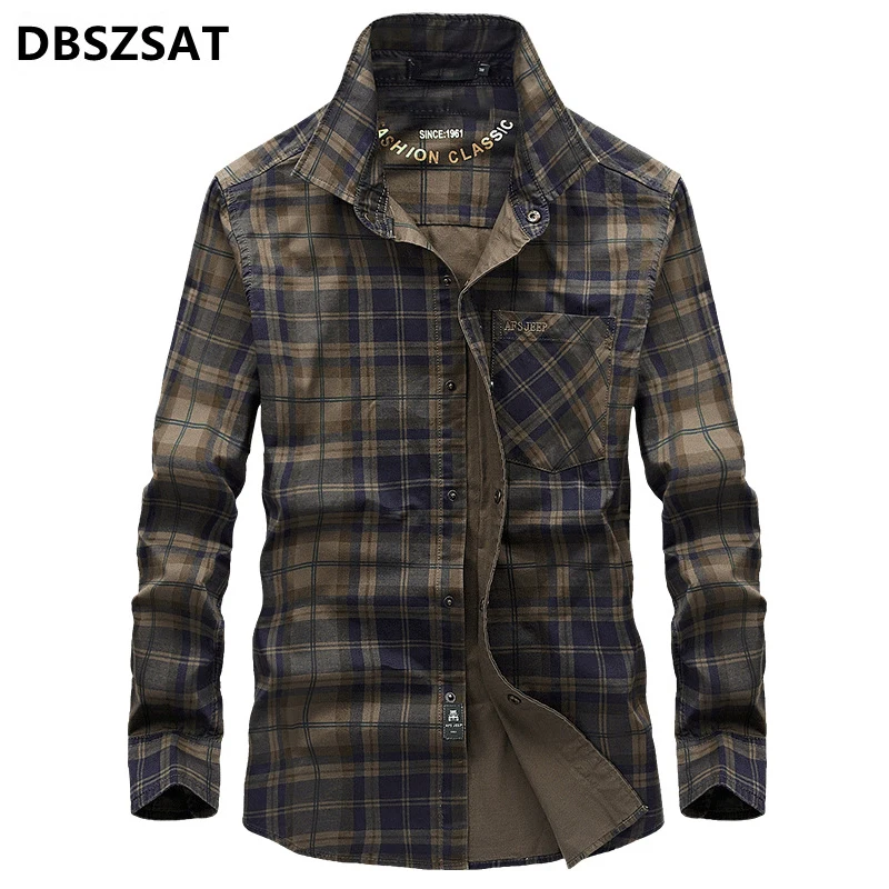 2023 Brand Military Shirt Men Plaid Chemise Homme Cotton Casual Cargo Men Shirt long Sleeve Soft Breathable Camisa masculina
2023 Brand Military Shirt Men Plaid Chemise Homme Cotton Casual Cargo Men Shirt long Sleeve Soft Breathable Camisa masculina