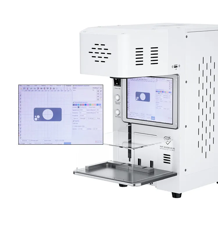 TBK 958F Laser LCD Repair Separating Machine with Built-in Computer for Cellphone Back Glass Laser Separating Marking
TBK 958F Laser LCD Repair Separating Machine with Built-in Computer for Cellphone Back Glass Laser Separating Marking