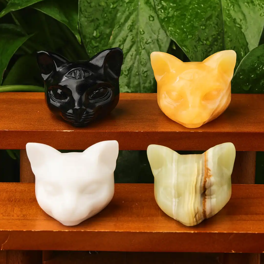 Хрустальная голова кошки, резьба, голова кошки из драгоценных камней, хрустальные подарки, розовый кварц, животное
Хрустальная голова кошки, резьба, голова кошки из драгоценных камней, хрустальные подарки, розовый кварц, животное