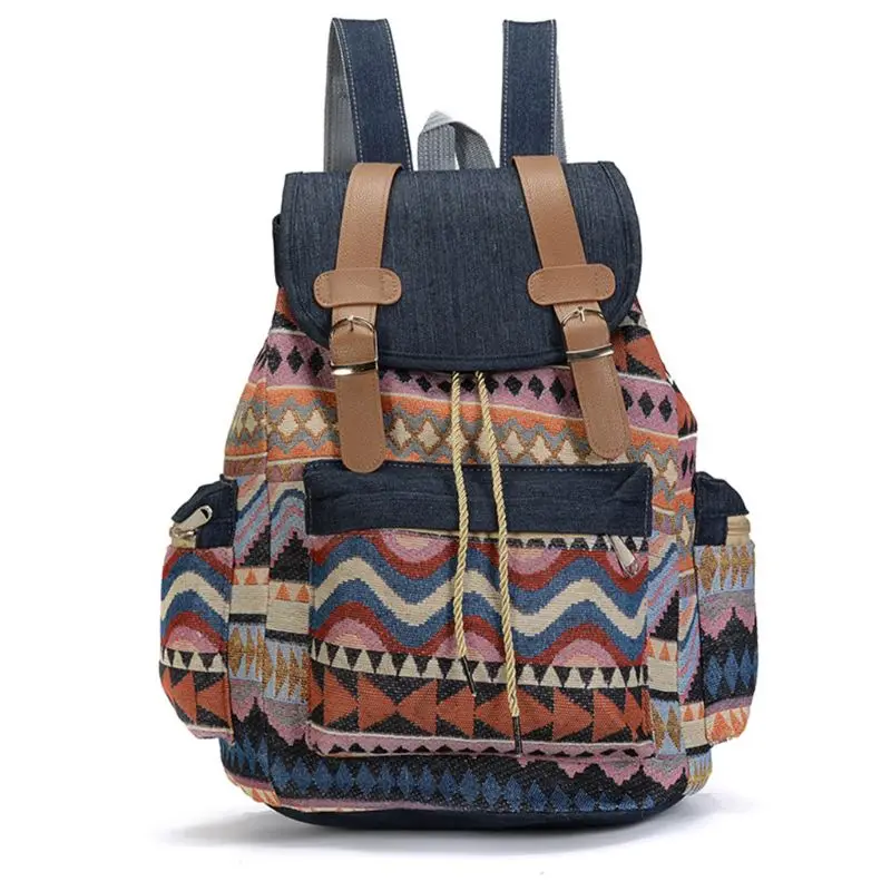 Women Canvas Vintinge Backpack Ethnic Backpack Bohemian Backpacks Schoolbag Daypack for Student
Women Canvas Vintinge Backpack Ethnic Backpack Bohemian Backpacks Schoolbag Daypack for Student