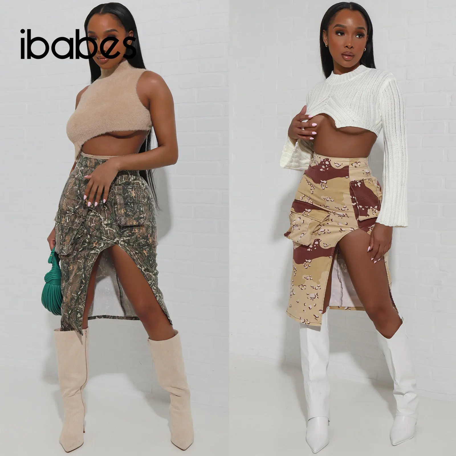 Camo Printed Women Maxi Hips Skirts Cargo High Waist High Slit Dress 2023 Summer Y2K Clothings Sexy Night Club Party Vestidos
Camo Printed Women Maxi Hips Skirts Cargo High Waist High Slit Dress 2023 Summer Y2K Clothings Sexy Night Club Party Vestidos