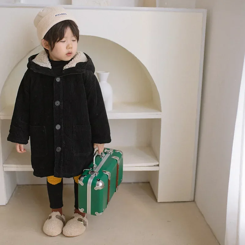 Girls Baby's Coat Jacket Outwear Black Hooded Fur Thicken Autumn Winter Plus Velvet Warm Tracksuit Fleece Children's Clothing
Girls Baby's Coat Jacket Outwear Black Hooded Fur Thicken Autumn Winter Plus Velvet Warm Tracksuit Fleece Children's Clothing