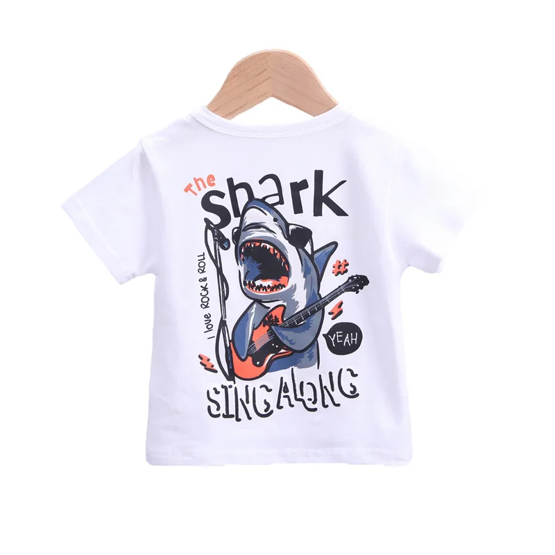 Boys' clothes summer clothes male and female babies summer short-sleeved casual cartoon crewneck top clothes for children
Boys' clothes summer clothes male and female babies summer short-sleeved casual cartoon crewneck top clothes for children