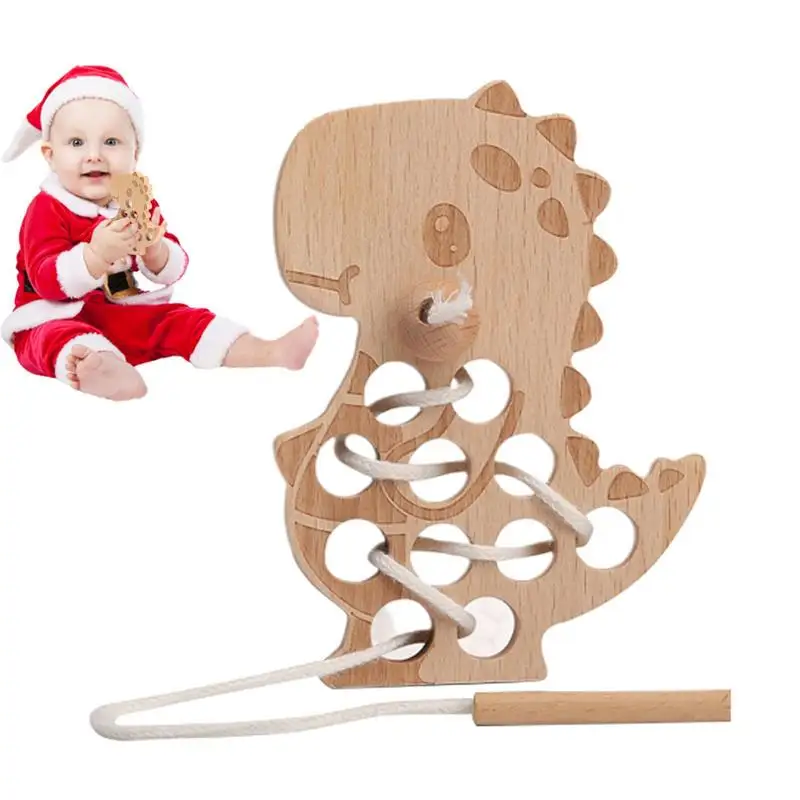 Wooden Dinosaur Threading Board Toys Wood Blocks Fingers Flexible Training Montessori Fine Motor Skills Educational Gift
Wooden Dinosaur Threading Board Toys Wood Blocks Fingers Flexible Training Montessori Fine Motor Skills Educational Gift