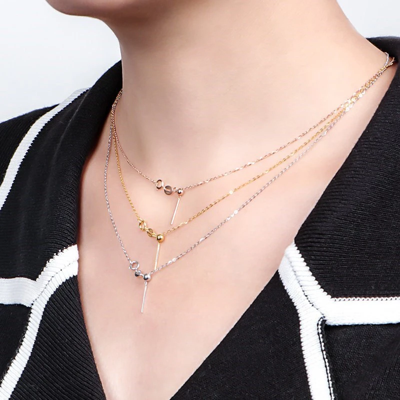adjusta long layered pendant necklace 316L stainless steel chocker necklaces for women fashion jewelry wholesale drop shipping
adjusta long layered pendant necklace 316L stainless steel chocker necklaces for women fashion jewelry wholesale drop shipping