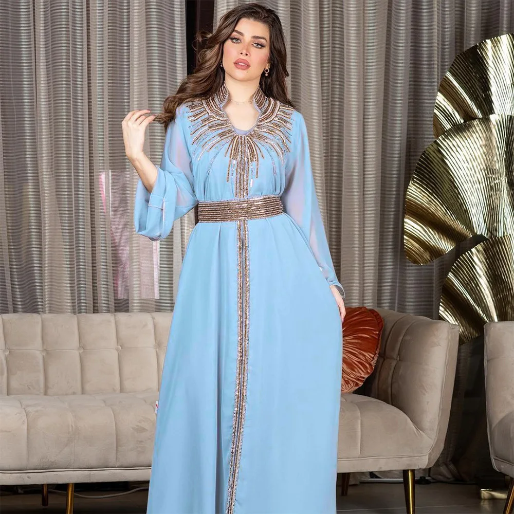 RDMQ Morocco Party Dress Women Muslim Abaya Stand Collar Fashion Dubai Abayas Diamond Kaftan Elegant Robe Vestidos Turkey Gown
RDMQ Morocco Party Dress Women Muslim Abaya Stand Collar Fashion Dubai Abayas Diamond Kaftan Elegant Robe Vestidos Turkey Gown