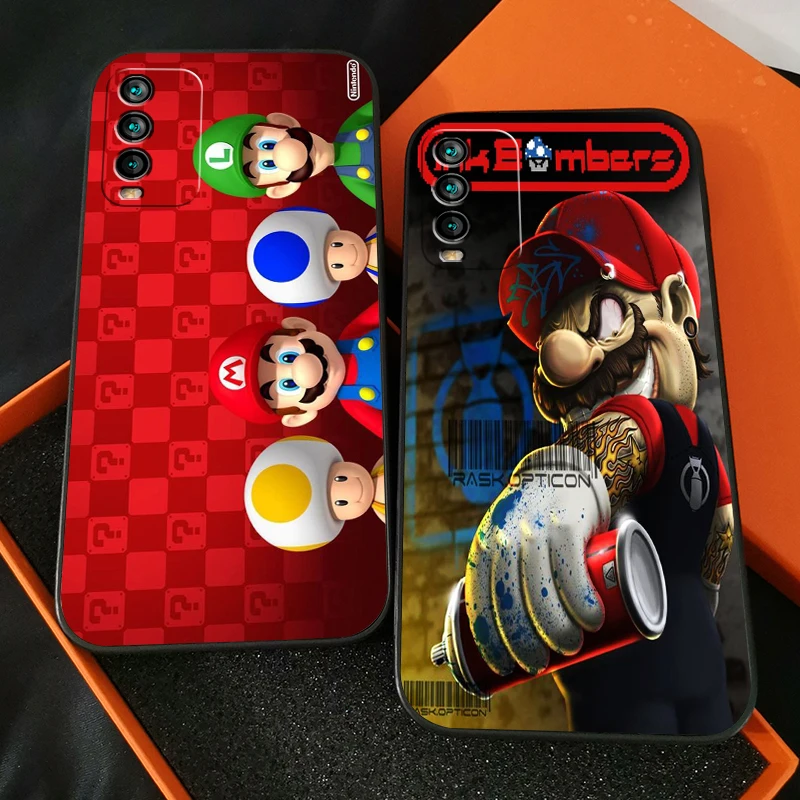 Cartoon Cute Super Mario Bros Phone Case For Redmi 9T For Xiaomi Redmi 9T Coque Carcasa Black Funda Silicone Cover Back Soft
Cartoon Cute Super Mario Bros Phone Case For Redmi 9T For Xiaomi Redmi 9T Coque Carcasa Black Funda Silicone Cover Back Soft