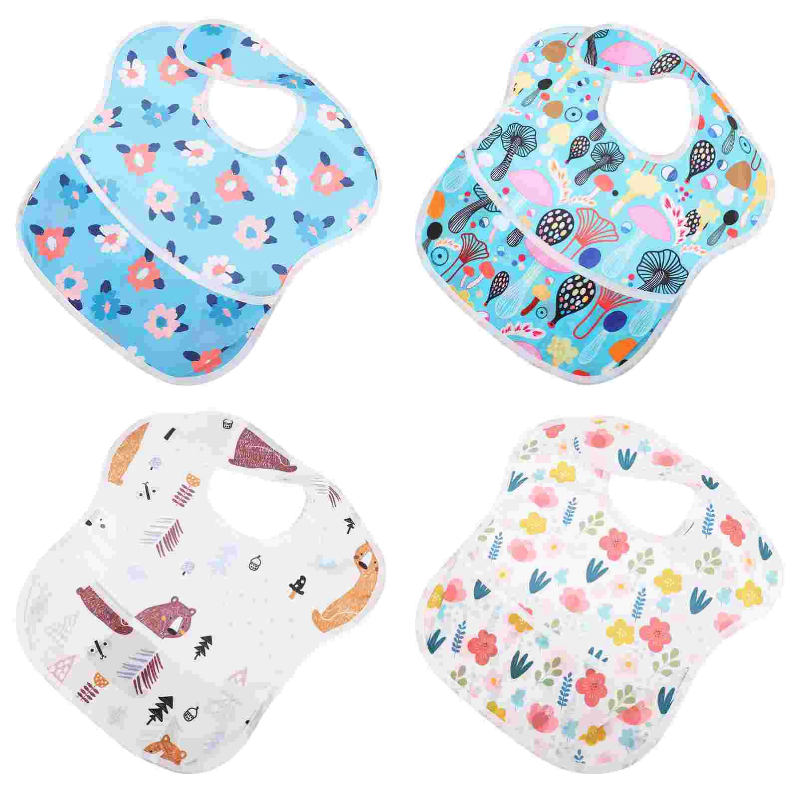 4pcs Colorful Adjustable Waterproof Clothing Protector Toddler Bibs Crumb Catcher Kids Bib
4pcs Colorful Adjustable Waterproof Clothing Protector Toddler Bibs Crumb Catcher Kids Bib