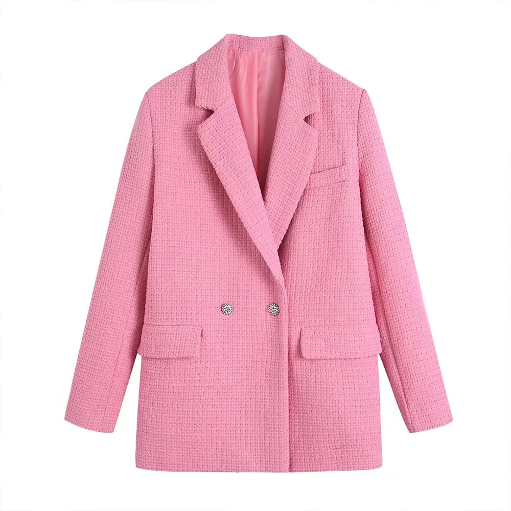Women's Coat 2022 Spring New Fashion Versatile Textured Suit Jacket Casual Lapel Long Sleeve Double Breasted Chic Top Women
Women's Coat 2022 Spring New Fashion Versatile Textured Suit Jacket Casual Lapel Long Sleeve Double Breasted Chic Top Women