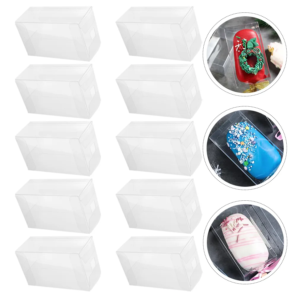10pcs Clear Ice Cream Candy Boxes Party Favors Cakesicle Boxes Multipurpose Packaging Cases
10pcs Clear Ice Cream Candy Boxes Party Favors Cakesicle Boxes Multipurpose Packaging Cases