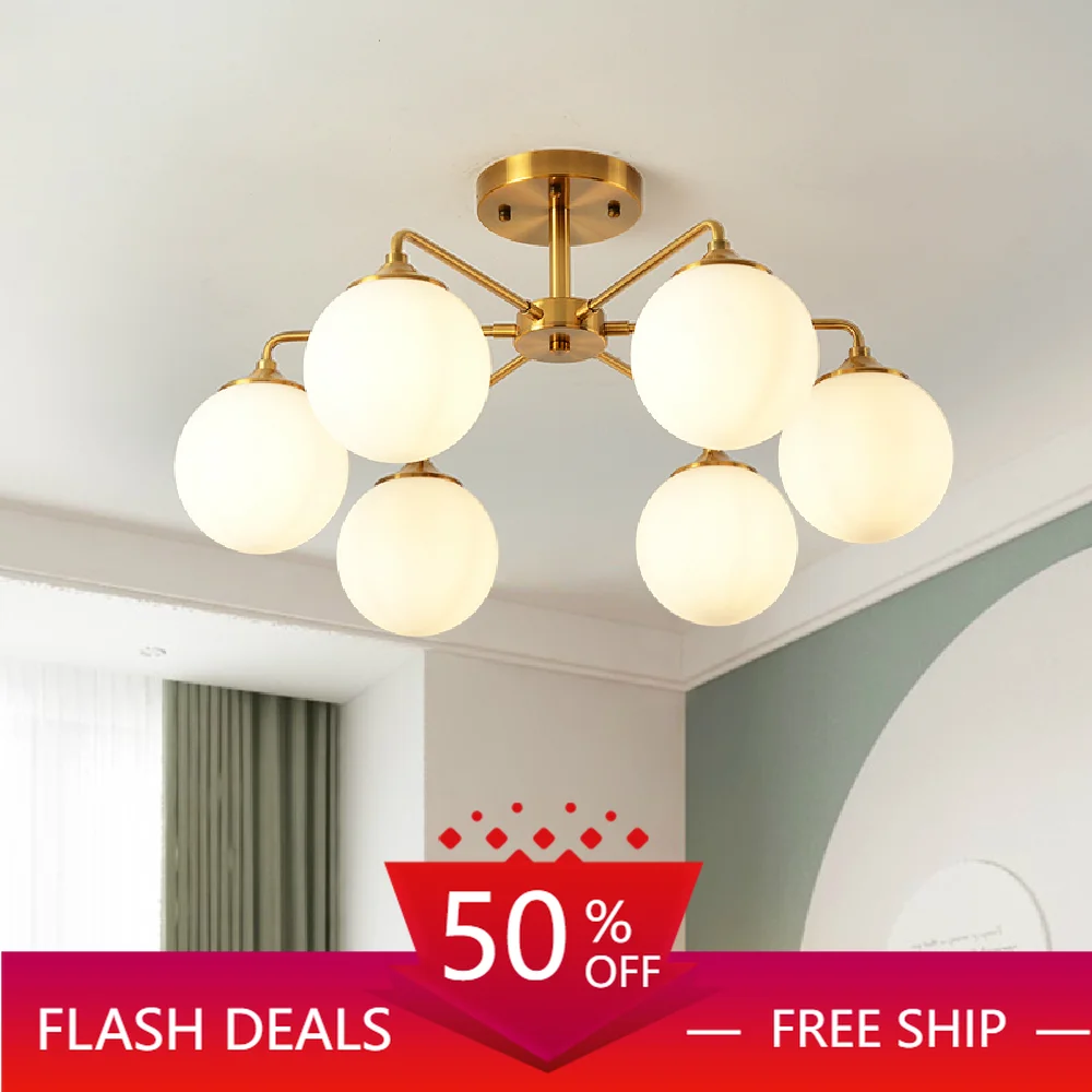 Modern LED chandelier ceiling Glass ball lamps Nordic hanging lights bedroom lighting fixtures living room suspension luminaires
Modern LED chandelier ceiling Glass ball lamps Nordic hanging lights bedroom lighting fixtures living room suspension luminaires