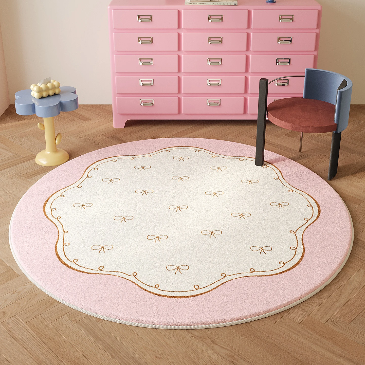 Круглый ковёр из полиэстера для гостиной
Круглый ковёр из полиэстера для гостиной