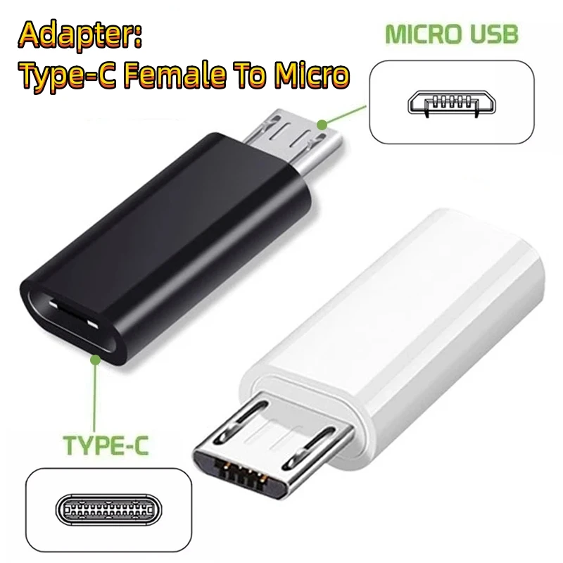 

Переходник с USB Type C «Мама» на Micro USB «папа», зарядное устройство с разъемом Type-C Micro USB, адаптер для Huawei, Samsung, Xiaomi, конвертер для телефона