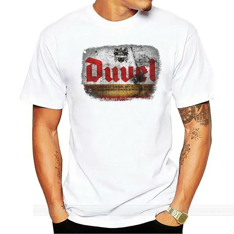 Черная футболка Duvel Beer-быстрая доставка! Высокое качество! Футболка мужская